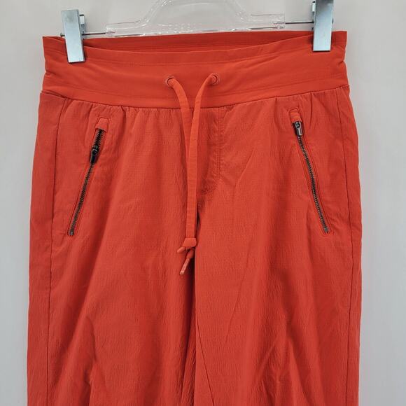 Athleta Trekkie North Jogger Pants Womens 2 Flame Orange Athleisure Activewear - Picture 2 of 10